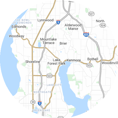 Best moving companies in Lake Forest Park, WA map