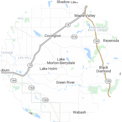 Best window replacement companies in Lake Morton-Berrydale, WA map