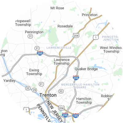 Best moving companies in Lawrence, NJ map