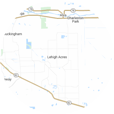 Best lawn care companies in Lehigh Acres, FL map