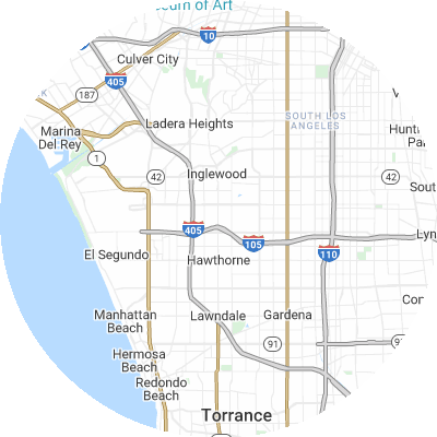 Best concrete companies in Lennox, CA map