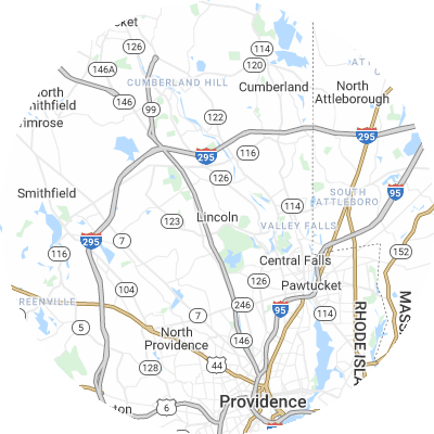 Best pest control companies in Lincoln, RI map