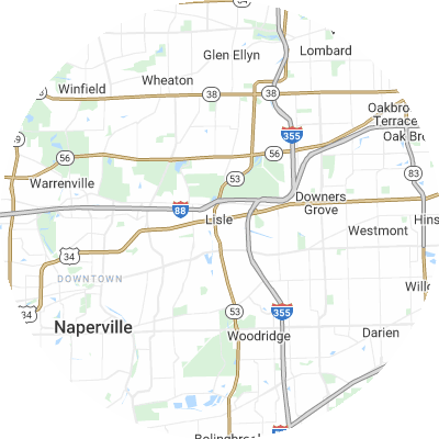 Best pest control companies in Lisle, IL map