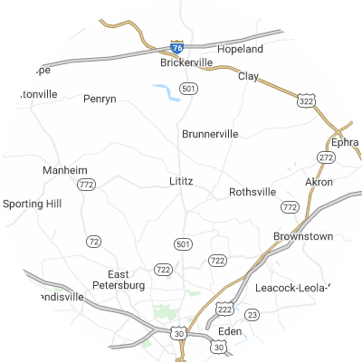 Best gutter cleaners in Lititz, PA map