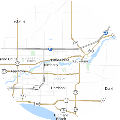 Best pest control companies in Little Chute, WI map