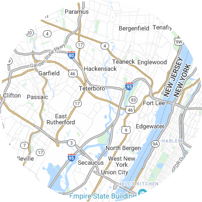 Best roofing companies in Little Ferry, NJ map
