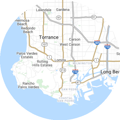 Best moving companies in Lomita, CA map