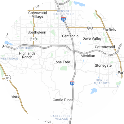 Best lawn care companies in Lone Tree, CO map