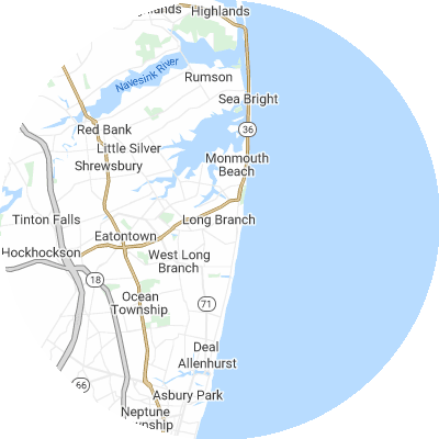 Best tree removal companies in Long Branch, NJ map