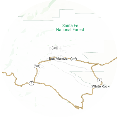 Best moving companies in Los Alamos, NM map