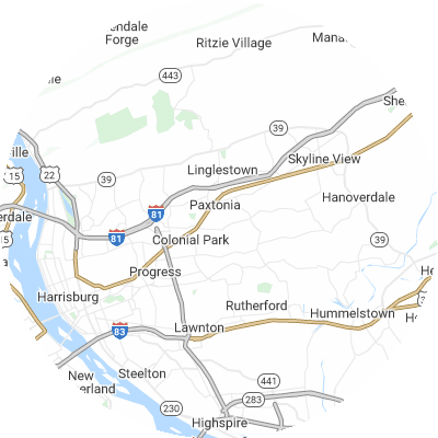 Best HVAC Companies in Lower Paxton, PA map