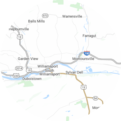 Best moving companies in Loyalsock, PA map