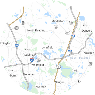 Best pest control companies in Lynnfield, MA map