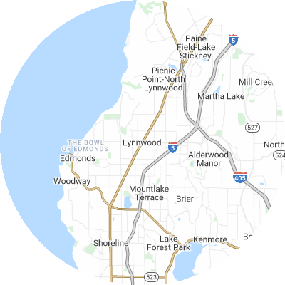 Best moving companies in Lynnwood, WA map