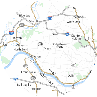Best moving companies in Mack, OH map