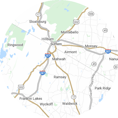 Best window replacement companies in Mahwah, NJ map