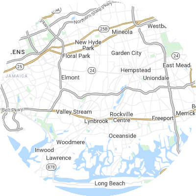 Best plumbers in Malverne, NY map