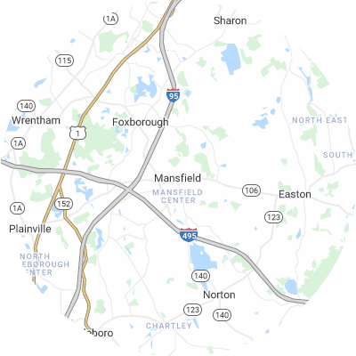 Best gutter cleaners in Mansfield, MA map