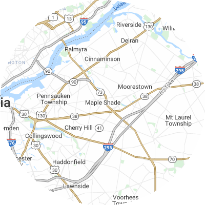 Best Electricians in Maple Shade, NJ map