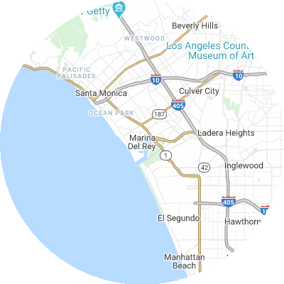 Best moving companies in Marina del Rey, CA map
