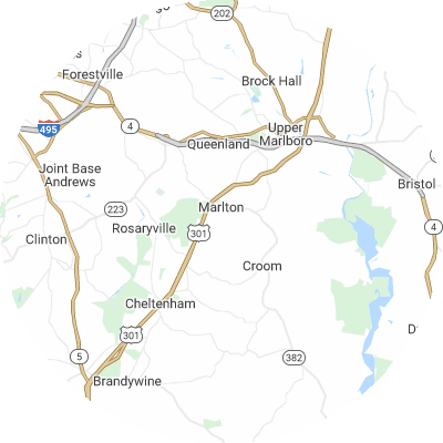 Best moving companies in Marlton, MD map