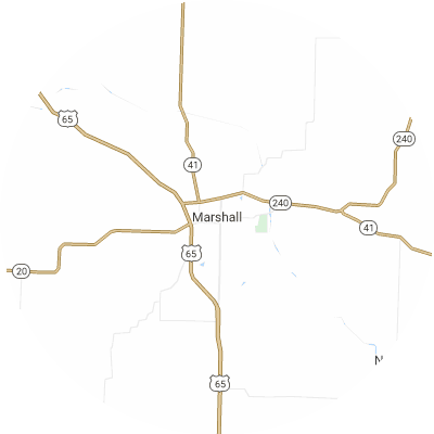 Best moving companies in Marshall, MO map