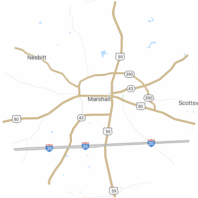 Best gutter cleaners in Marshall, TX map