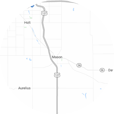 Best lawn care companies in Mason, MI map