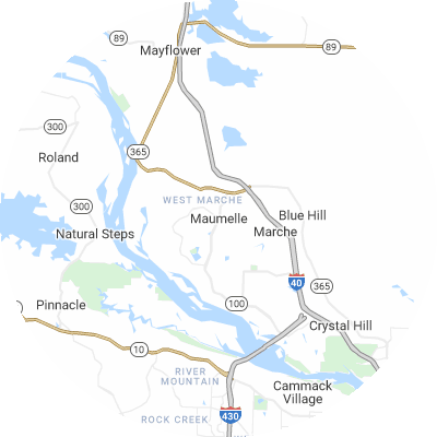 Best pest companies in Maumelle, AR map