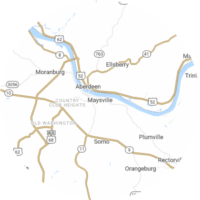 Best pest control companies in Maysville, KY map