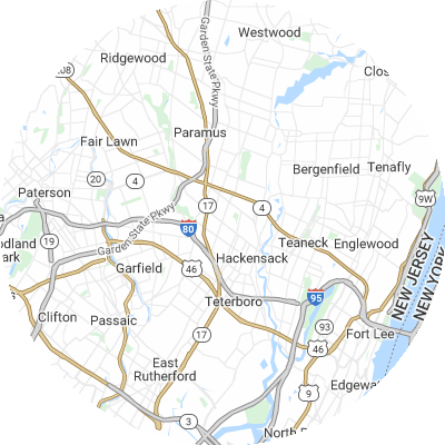 Best roofers in Maywood, NJ map