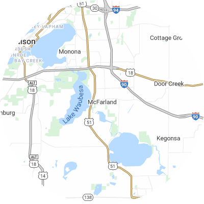 Best moving companies in Mcfarland, WI map