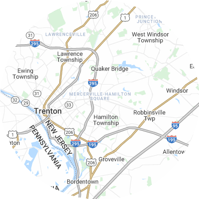 Best concrete companies in Mercerville, NJ map