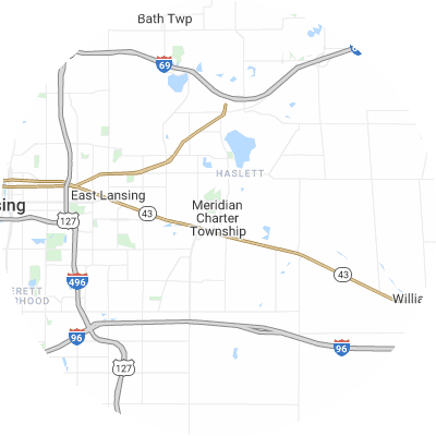Best concrete companies in Meridian, MI map