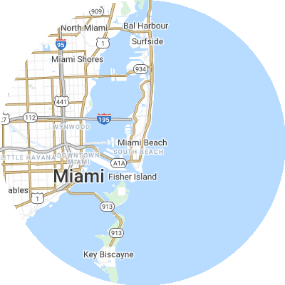 Best lawn companies in Miami Beach, FL map