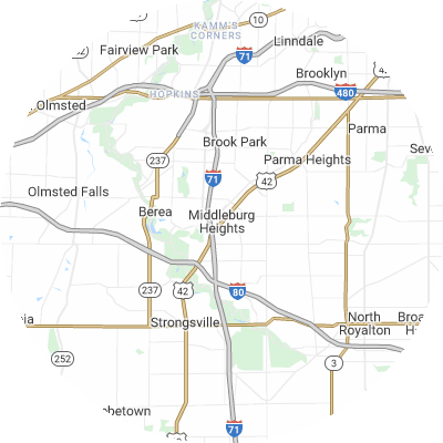 Best pest control companies in Middleburg Heights, OH map
