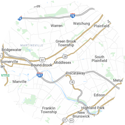 Best lawn care companies in Middlesex, NJ map