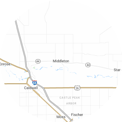 Best moving companies in Middleton, ID map