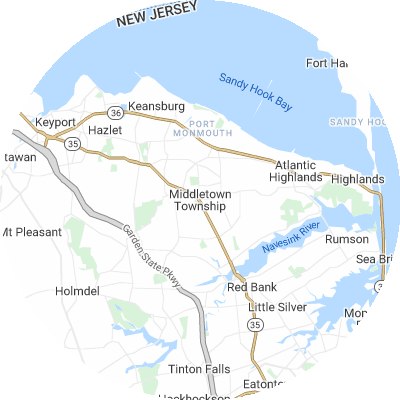 Best HVAC Companies in Middletown, NJ map