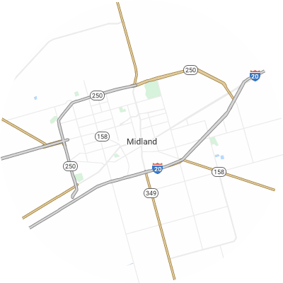 Best moving companies in Midland, TX map