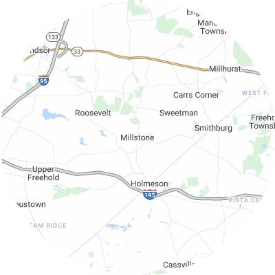 Best moving companies in Millstone, NJ map