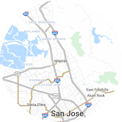 Best lawn companies in Milpitas, CA map