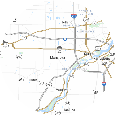 Best plumbers in Monclova, OH map