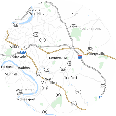 Best tree removal companies in Monroeville, PA map