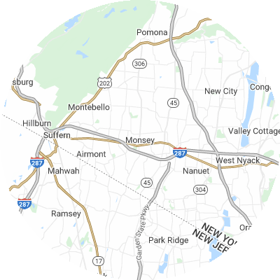 Best lawn care companies in Monsey, NY map