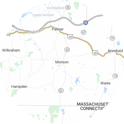 Best tree removal companies in Monson, MA map