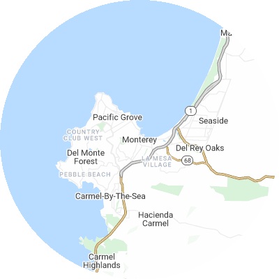 Best gutter installation companies in Monterey, CA map