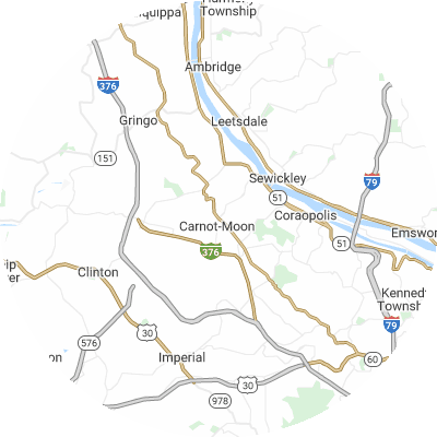 Best Electricians in Moon, PA map