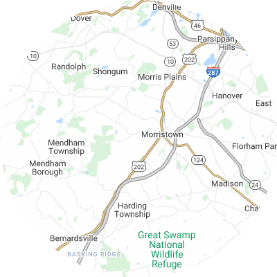Best window replacement companies in Morris, NJ map