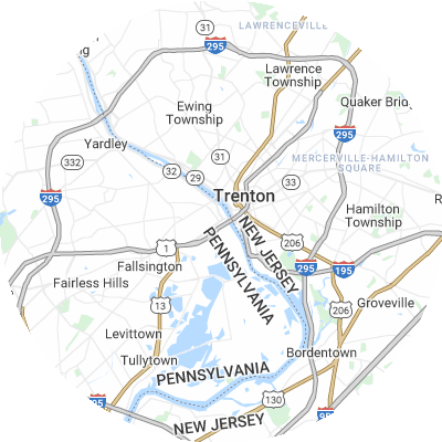 Best moving companies in Morrisville, PA map